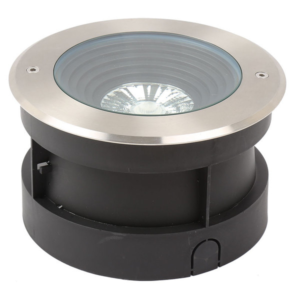 Westgate IGLC Series 8" Stainless Steel Commercial Inground Light, 12W|20W|30W Selectable, 3000K|4000K|5000K, 30° Beam, Dimmable
