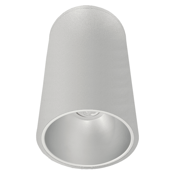 Westgate CMC Series 12" Commercial Ceiling Cylinder, Multi Wattage (60W|80W|100W), Multi CCT (3000K|4000K|5000K), Dimmable, Silver Finish