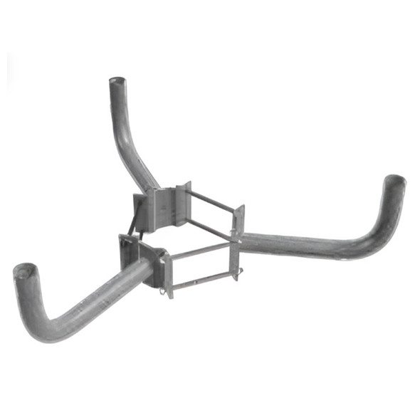 10-13 Inch Diameter, Wood Pole Wraparound Bracket, Triple Bullhorn, For Use With Slipfitter