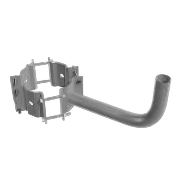 Wood Pole Wraparound Bracket, Single Bullhorn, 7-10 Inch Diameter, For Slipfitter Mount
