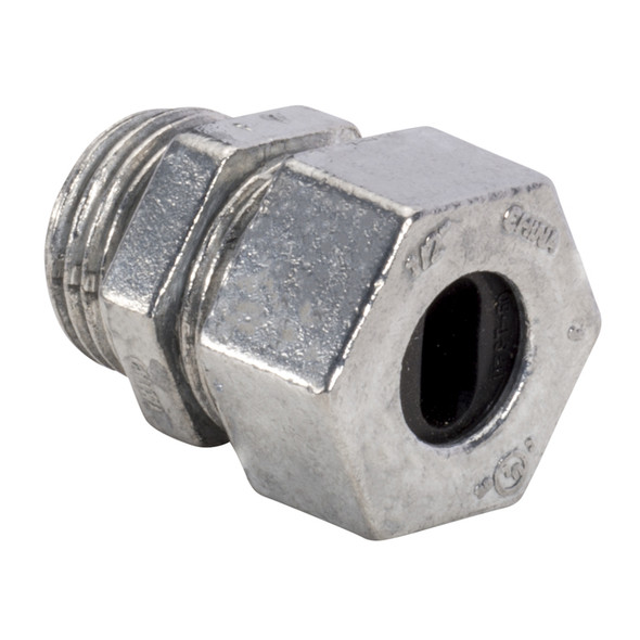 Garvin Industries 871, 1/2" UF Connector, Compression Type, Rubber Grommet, Steel or Zinc Die Cast