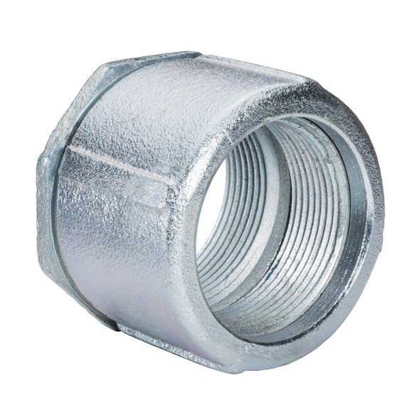 Garvin Industries 857, 2-1/2" 3-Piece Coupling, Malleable Iron, Zinc Plated