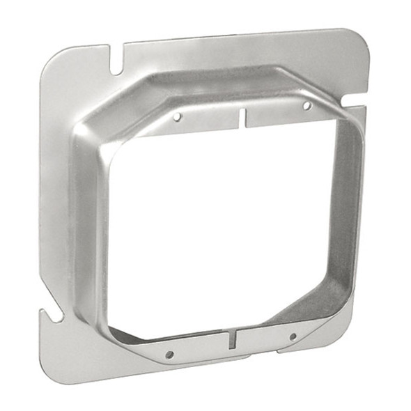 Garvin Industries 4-11/16" Square Two Gang Device Ring, 1" Raised