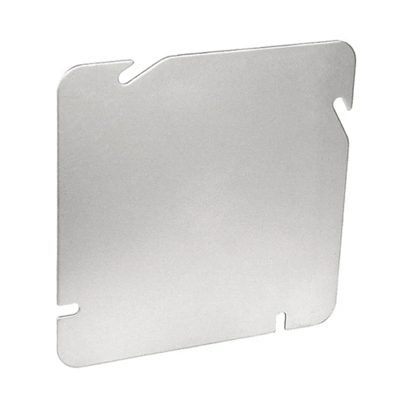 Garvin Industries 72C1, 4-11/16" Square Blank Cover, Angled Slots, RoHS Compliant