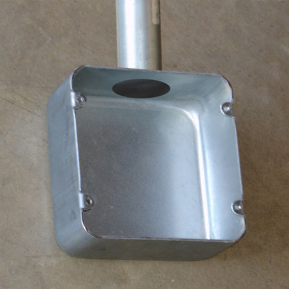 Garvin Industries 4-11/16" Square Box, 2-1/8" Deep, Drawn, No Knockouts