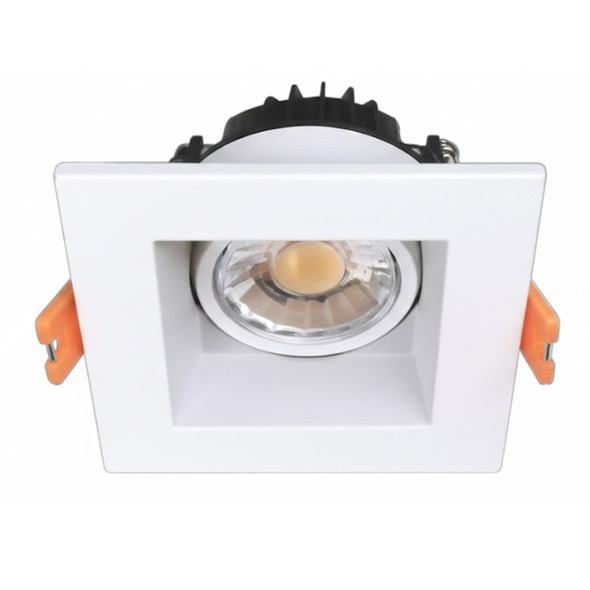 WM 4" Square Regressed Canless Gimbal, Adjustable, 15W, 1100lm, 2700K|3000K|3500K|4000K|5000K