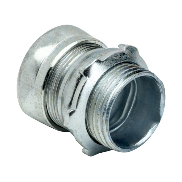 Garvin Industries 658S, 3" EMT Compression Connector, Steel, Concrete Tight, Steel Locknut