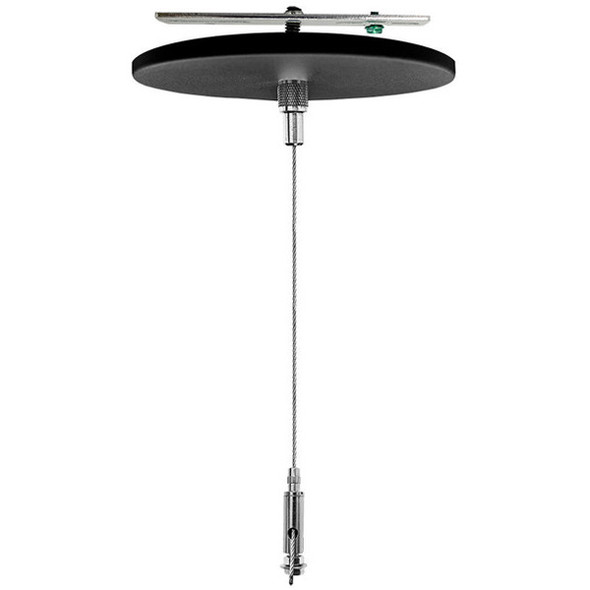 Westgate SCL-CS1-20FT-BK, Black Adjustable 20FT 1/16in 1.5mm Single Suspension Canopy Set, Keyhole End Connector, Non-Power Side
