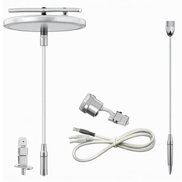 Westgate SCL-CSKC-6FT, Adjustable 6FT 1/16in Suspension Canopy Complete Kit, Decorative Non-Power Ceiling Attachment, Keyhole Ends