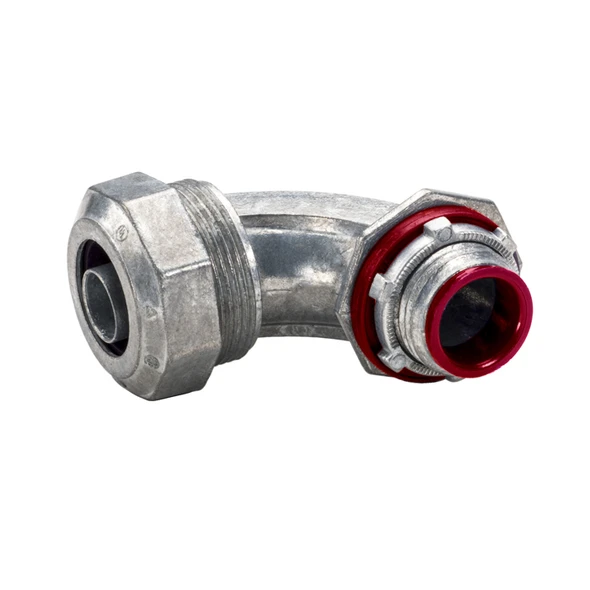 Garvin Industries 496I, 2 Inch, 90 Degree Liquidtight Connector, Insulated Throat, Zinc Die Cast