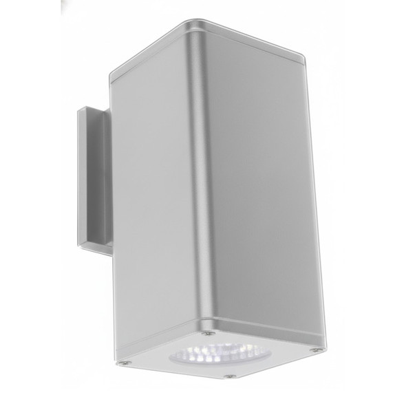 WM-WMCSR-DL-MCTP-D Series, 4" LED Round-Corner Square Outdoor Cylinder Light, 10W|15W|20W, 8.5" Height, Selectable 3000K|4000K|5000K