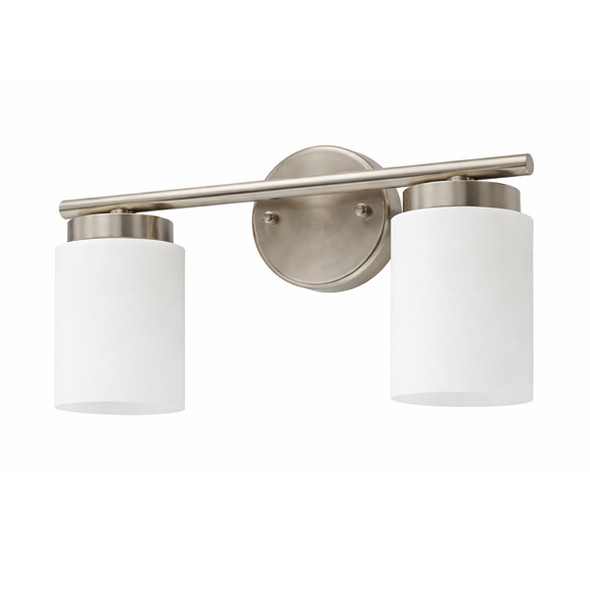 LCFE Series E26 Lamp-Ready Chandelier, 2-Lamp Vanity