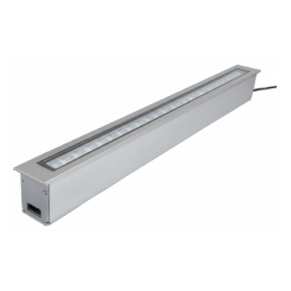 DMX 512 Compatible RGBW Linear Architectural Inground Light, 44W, 3740lm, RGB+4000K