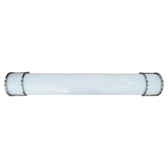 EiKO VAN Lenexa Vanity, 3ft, 40W, 3000K, >80 CRI, Nickel Trim, 120V, Triac Dimming