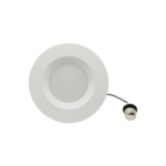 ATG Electronics ELD Series 4" LED Downlight Retrofit, 9W, 5CCT Selectable (2700K|3000K|3500K|4000K|5000K), White, Baffle Trim