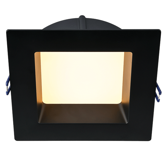 Lotus LED Lights LE6SR Series, 6" Square Deep Regressed LED, 5CCT Selectable, 14.5W, White or Black Trim