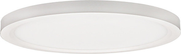 Lotus LED Lights 12" Surface Mount Edgelit Disk, 5CCT Selectable, 0-10V Dimmable, 120-277V, White Trim