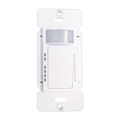 EiKO Wireless Wall Controller, PIR Sensor, Bluetooth Mesh, Single Button, 120-277V, PSC-DM-I-WS-100-BLE-SR