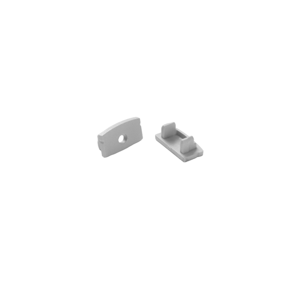 Lotus LED Lights LH-2408, Recessed Mount Aluminum Profile, 24x8mm, 8ft, Silver, White Diffuser