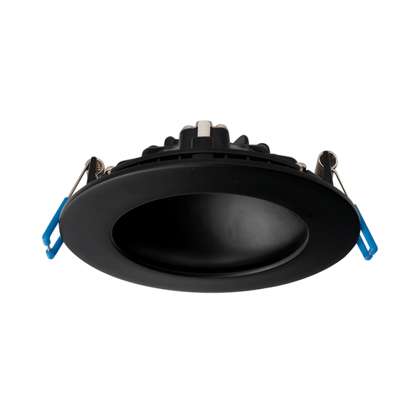 Lotus LED Lights DS-LED-4-S12W, 4" Round Indirect Slim Recessed LED, 12W, 5CCT Selectable, Black Trim