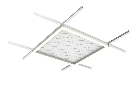 Westgate SCXT Series 1' Wide Linear Fixture, L2FT, 20-40W, MCTP, 0-10V Dimmable, Direct Downlight, Black
