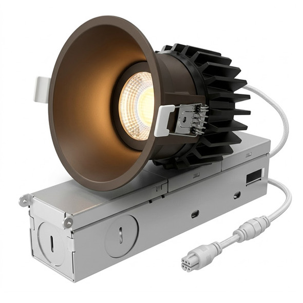 2" Round Hotel Spec Canless Thin-Trim Recessed Light, 12W, 900lm, 2700K|3000K|3500K|4000K|5000K