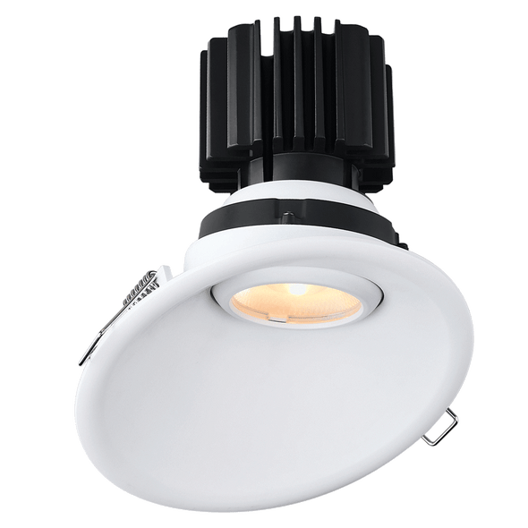 Lotus LED Lights Tangra 4" Gimbal Round Sloped Thin Trim, L3G-RST, 4CCT+DTW 3500K-2700K, CRI90