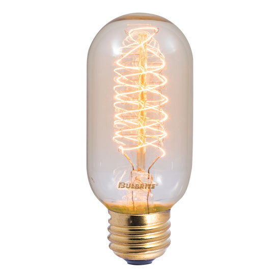 Bulbrite Incandescent 40 Watt T14 Light Bulbs With An Antique Finish And Medium Screw (E26) Base, 2200K (Amber Light) - main product image
