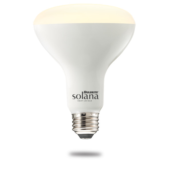 Bulbrite Solana Smart LED Wifi Light Bulb, BR30 / E26 Base, 8W, 2200K-6500K, Frost Finish - main product image