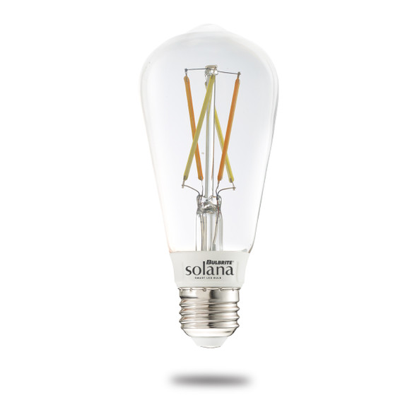 Bulbrite Solana Smart LED Wifi Light Bulb, ST18 / E26 Base, 5.5w, 2700K, Clear Finish - main product image