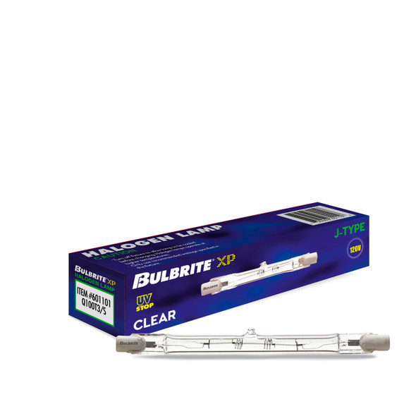 Bulbrite Halogen 100 Watt T3 Light Bulb With A Clear Finish And Double Ended (Rsc) Base, 2900K (Soft White Light) - alternate image 2