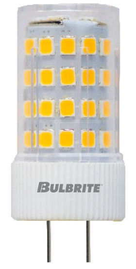 LED Filament 5 Watt T7 Light Bulb With A Clear Finish And A Bi-Pin Gy6.35 Base - 3000K (Soft White Light) 550 Lumens - main product image