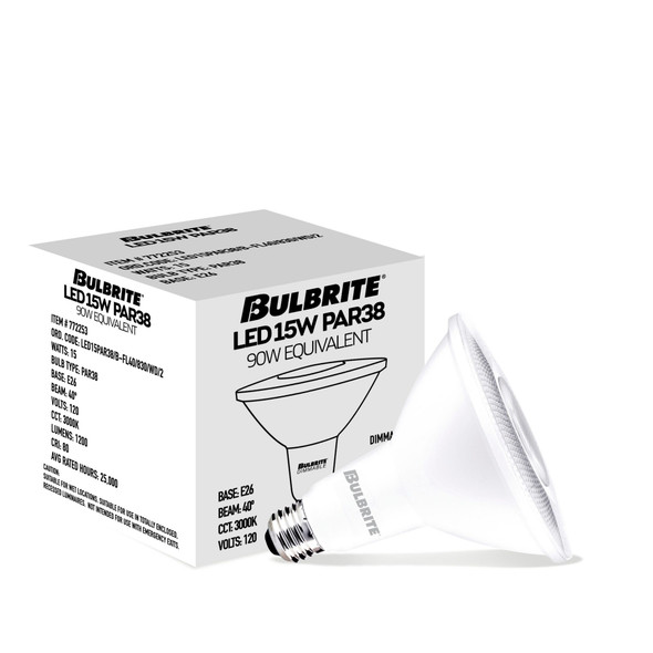 Bulbrite LED 15 Watt Par38 Light Bulb With Medium Screw (E26) Base - alternate image 2