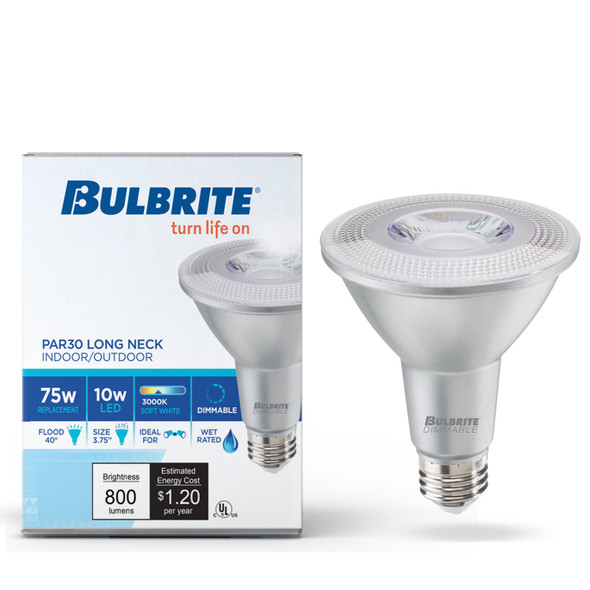 Bulbrite LED 10 Watt Par30sn Light Bulb With Medium Screw (E26) Base, 2700K (Warm White Light) - alternate image 2