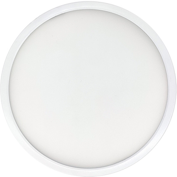 9" Round 17-Watt 5 Color Selectable LED Flush Mount Light, 1400 Lumens, White Finish - main product image