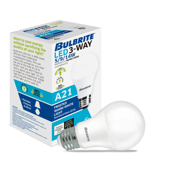 Bulbrite LED 41768 Watt A19 Light Bulb With A Frost Finish And Medium Screw (E26) Base - alternate image 2