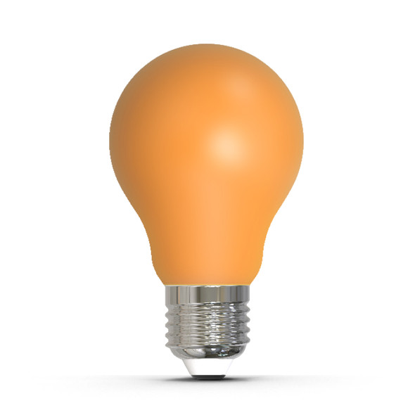 25-Watt Equivalent Ceramic Amber Color A19 Weatherproof Outdoor E26 Medium Base LED Light Bulb - main product image