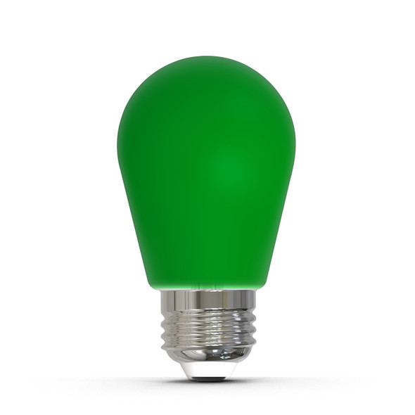 25-Watt Equivalent Ceramic Green Color S14 Weatherproof Outdoor E26 Medium Base LED Light Bulb - main product image