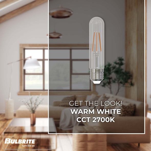 Bulbrite LED 5.1 Watt T9 5" Light Bulb With A Clear Finish And Medium Screw (E26) Base - alternate image 2
