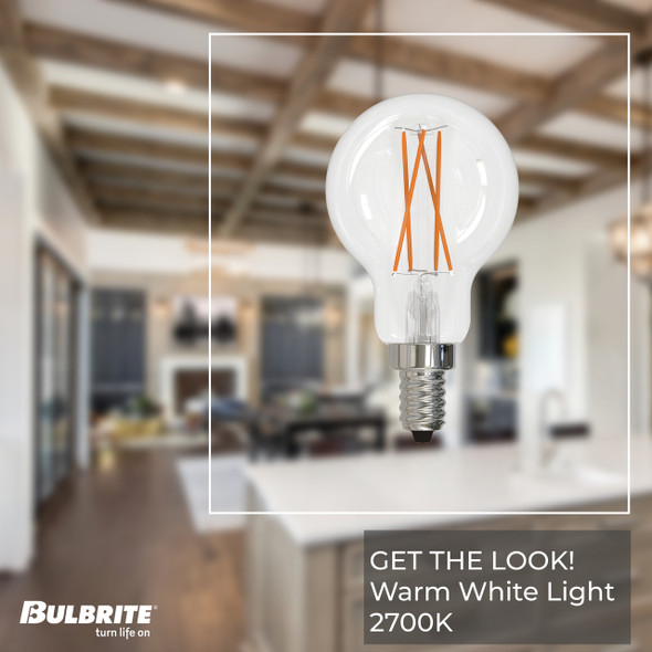 Bulbrite LED 4 Watt A15 Light Bulb With Candelabra Screw (E12) Base - alternate image 2