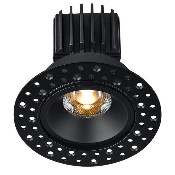 Lotus LED Tangra 3" Fixed Round Recessed Invisible Trim, 3000K, CRI98