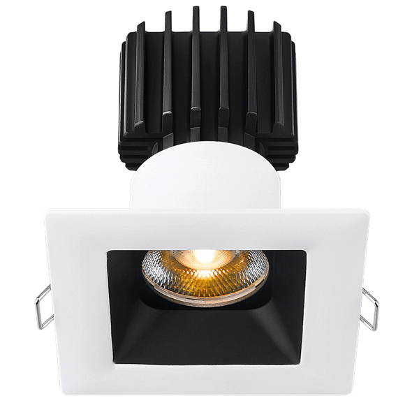 Lotus Tangra 3" Fixed Square Recessed Wide Trim, 4CCT+DTW 3500K-2700K, CRI90