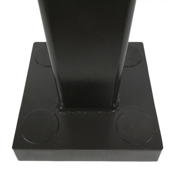 16 Foot Square Straight Aluminum Light Pole, 5" Wide, 0.188" Wall Thickness, 11" Bolt Circle