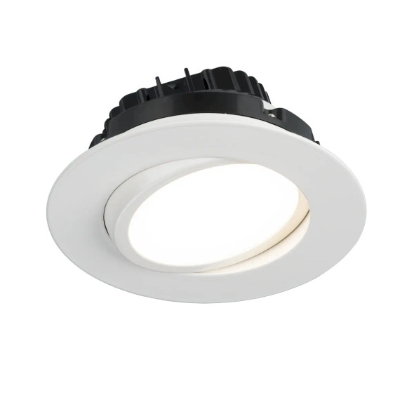 American Lighting DIP 360 Gimbal Downlight, 6", White Finish, 120V, 5CCT, 90 CRI