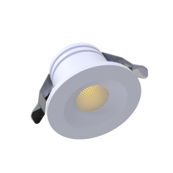 1 Inch White Puck Light 24V 22K - alternate image 2