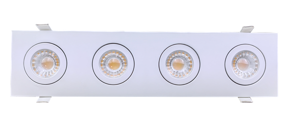 3" Four head multiple floating gimbal White - main product image
