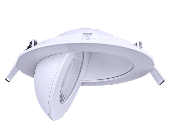 4” Round Floating Gimbal White - alternate image 2