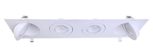4" Four head multiple floating gimbal White - alternate image 2