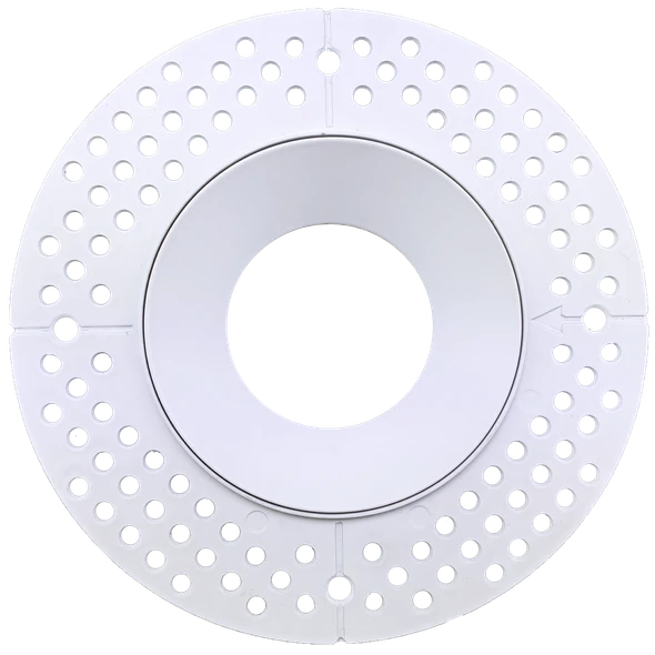 4 Inch White Round Trimless Kit - main product image