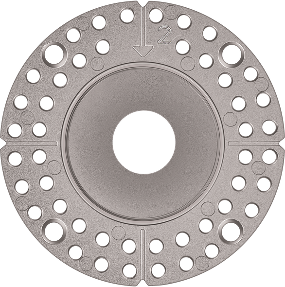 1 Inch Brushed Nickel Round Trimless Kit - main product image
